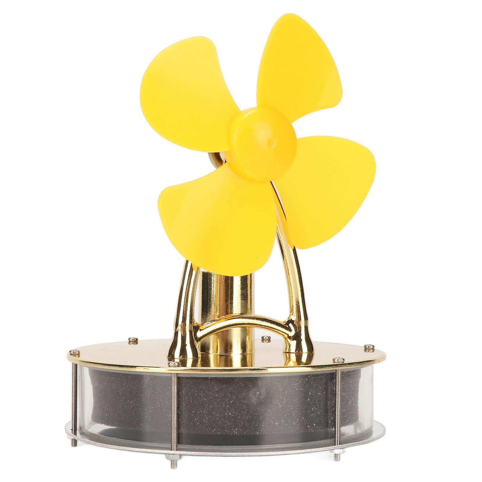 Stirling Engine Motor Model Low Temperature D6 Yellow Zinc Alloy Stainless Steel Educational Electricity Power Generator Model