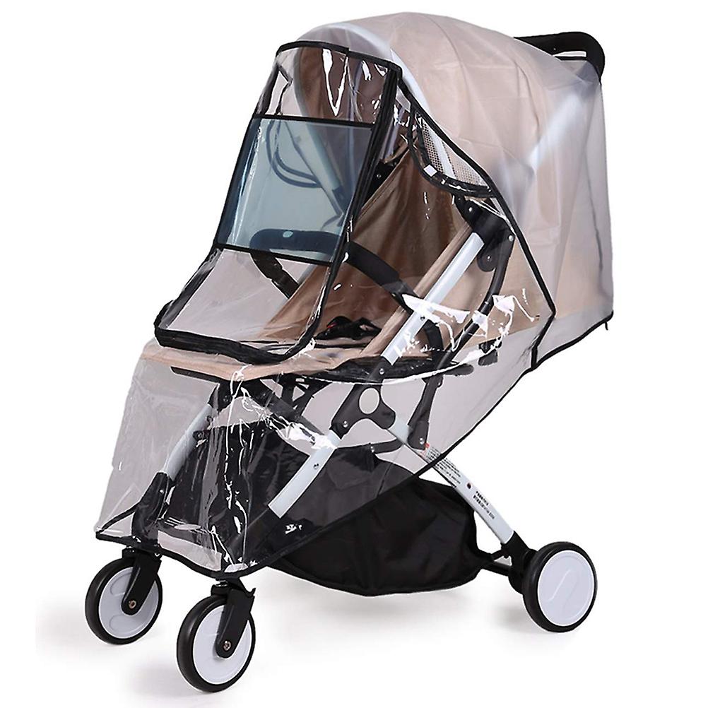 Transparent stroller rain cover, universal waterproof protection for stroller and pram