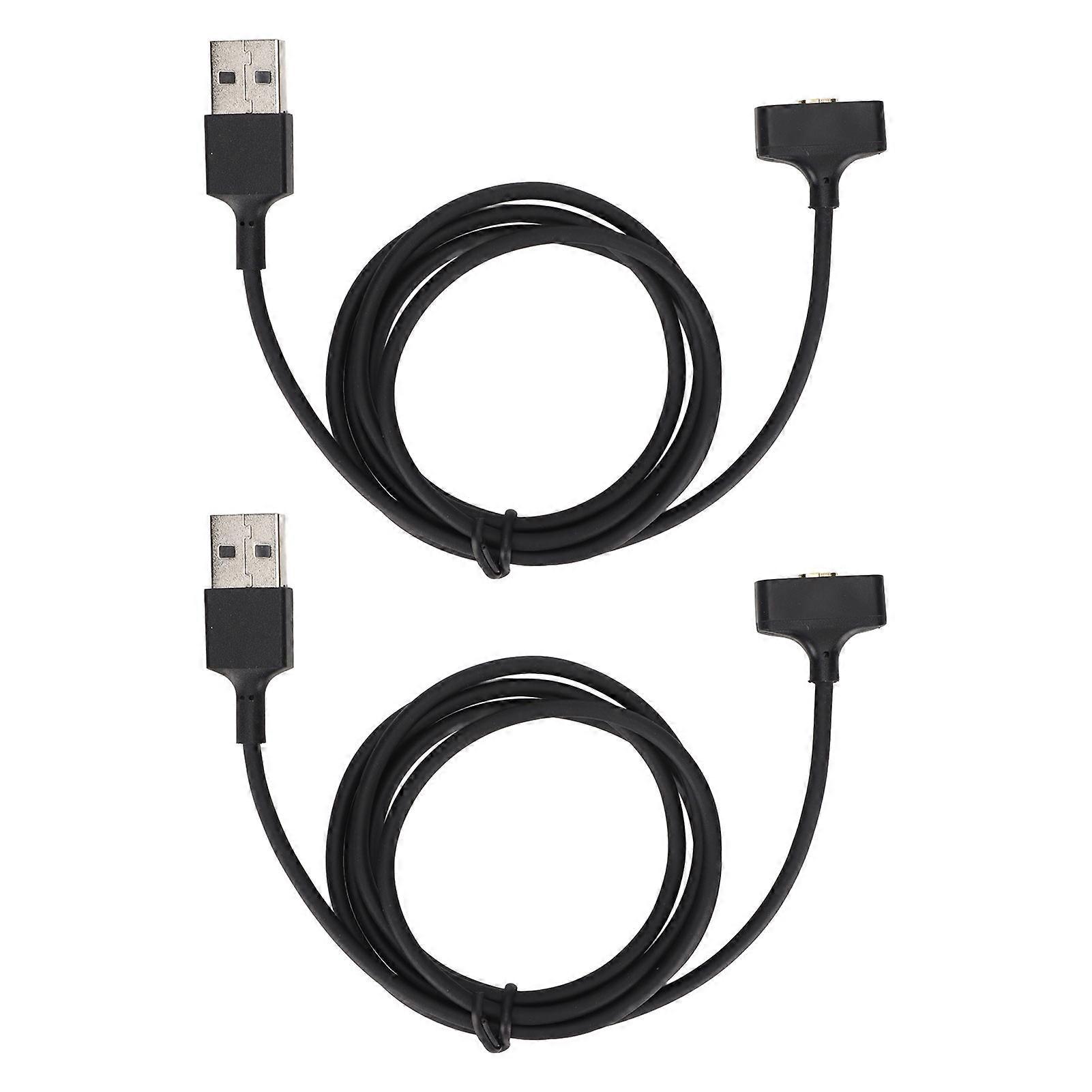 2 Pack 1m Universal USB Charging Cable for Fitbit Ionic Smartwatch