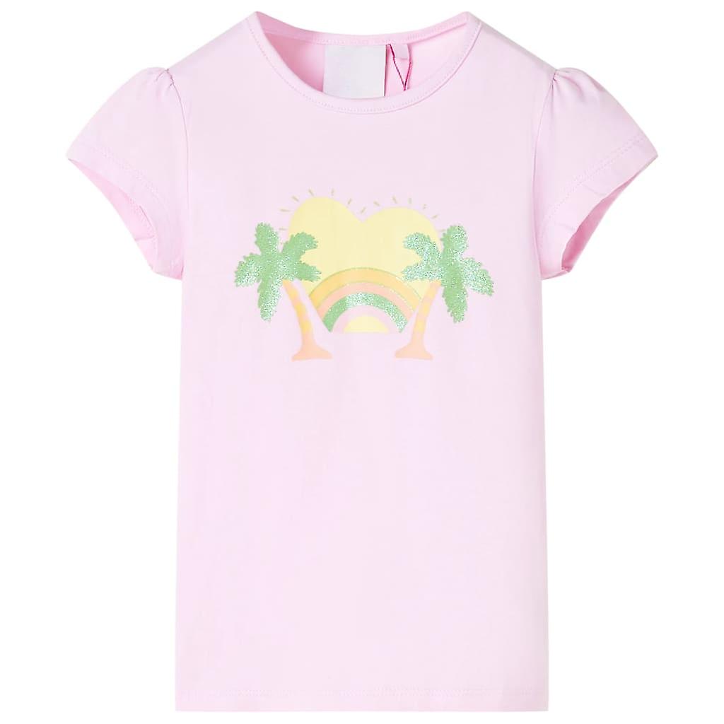 Kinder-T-Shirt Hellrosa 128, SKU: 10437
