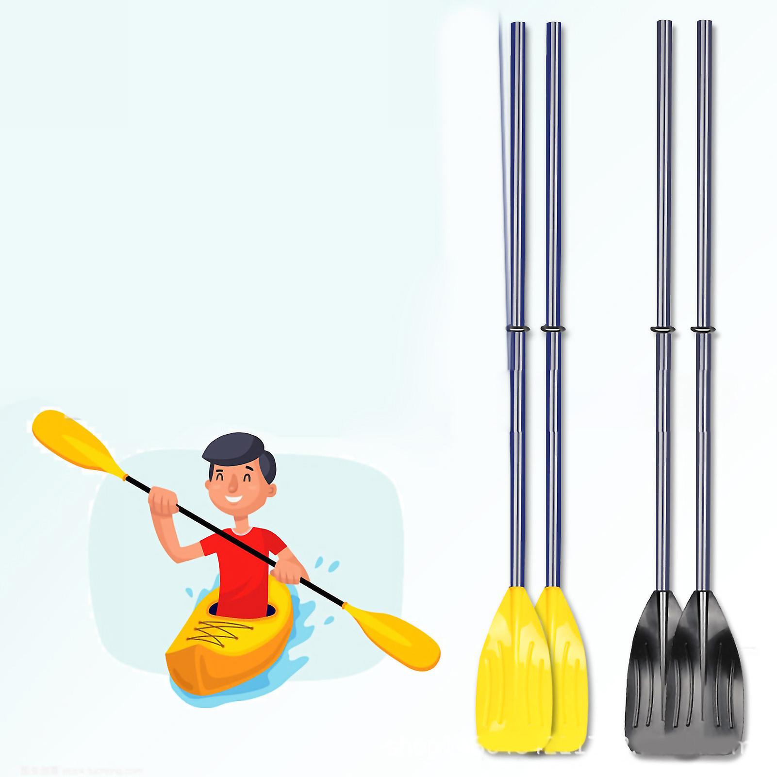 1 Pair Boat Oar Exquisite Workmanship High Strength PVC Detachable Lightweight Canoe Paddle for Rowing