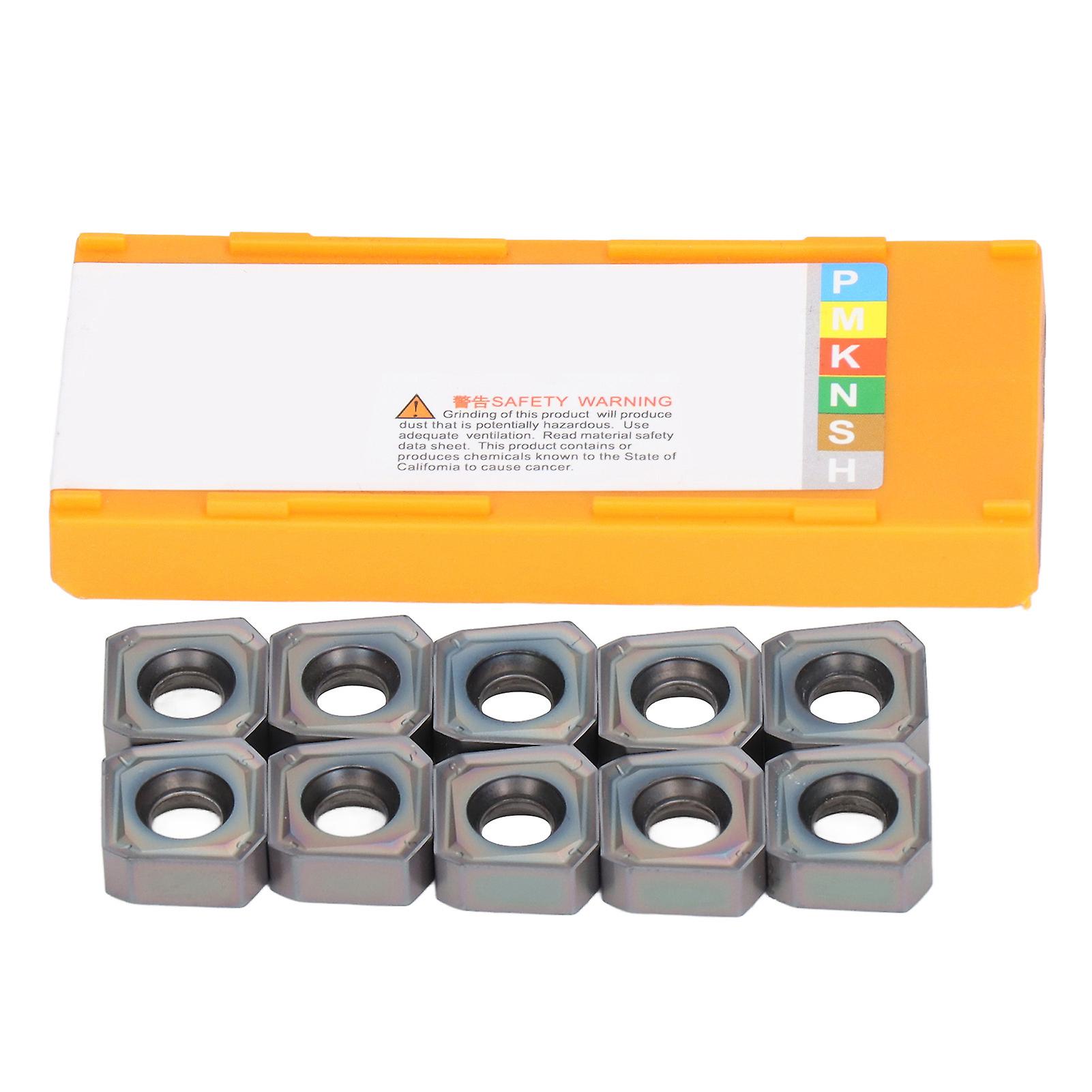 10Pcs Carbide Turning Inserts Square Coated Blade Wood Metal Milling CNC Lathe Tool Holder