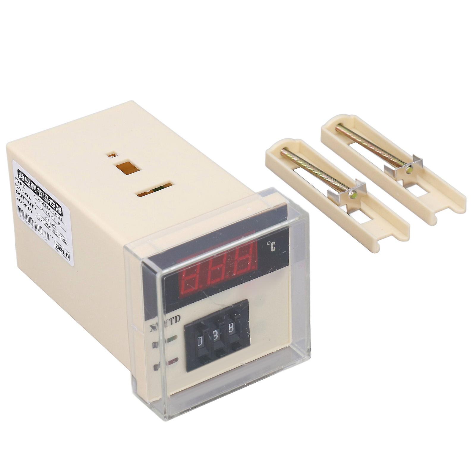 Digital Display Temperature Controller Thermostat 0‑999℃ K Type for Heating & Cooling in Europe