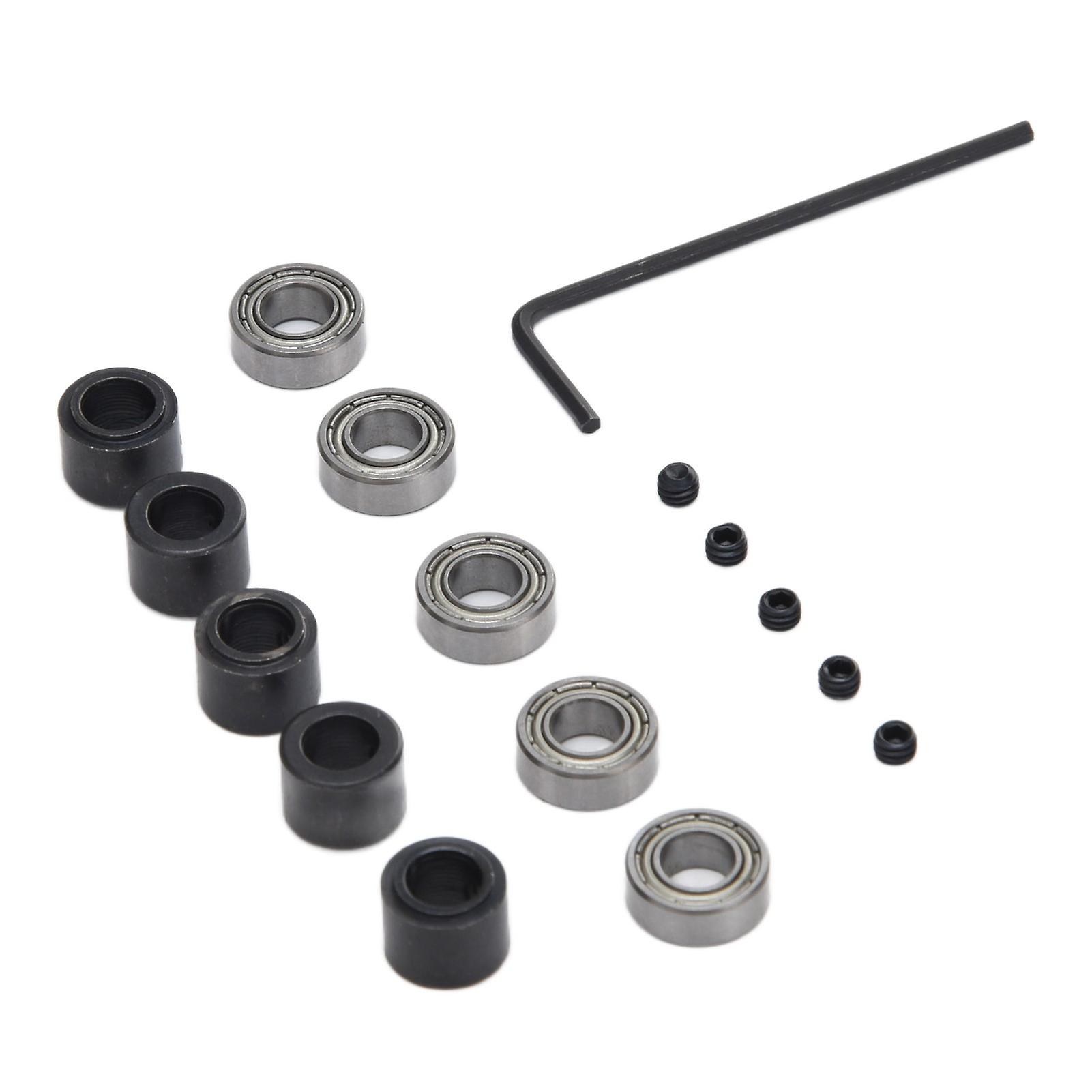 5 Sets Router Bit Bearing Steel Bottom Mounted Ball Guide Tool Set Kit for Replacement