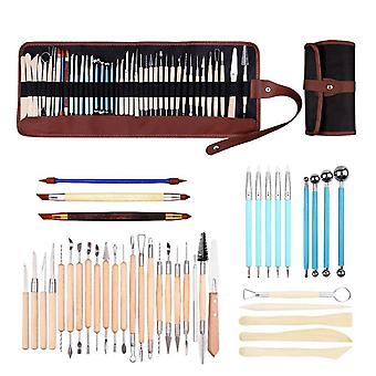 Clay Tool Set 40-piece Clay Tool Set Solid Pill Stick Acrylic Nail Pen Wooden Clay Knife.