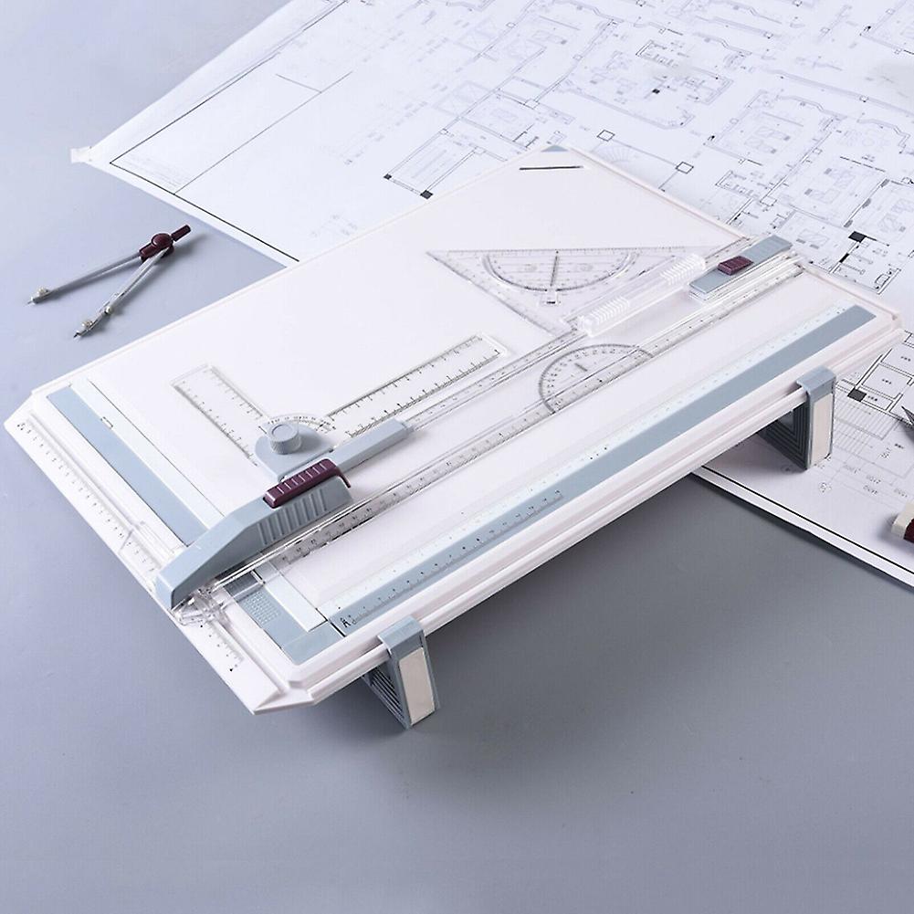 A3 Adjustable Drafting Table Drawing Board with Parallel Motion Angle Measuring System for Art Students Technical Drawing