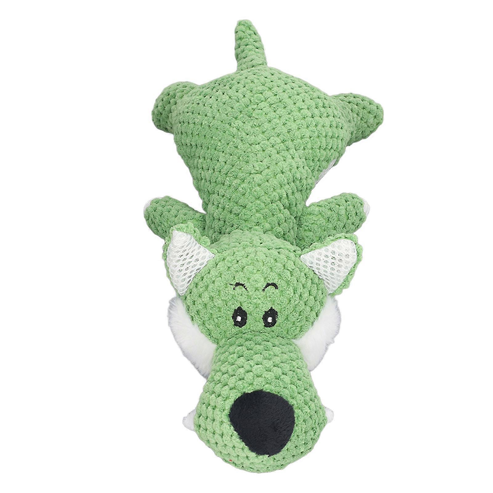 Dog Plush Toy Chewing Interactive Relieve Anxiety Durable Soft Stuffed Squeak Toy for Puppy Pets Wolf