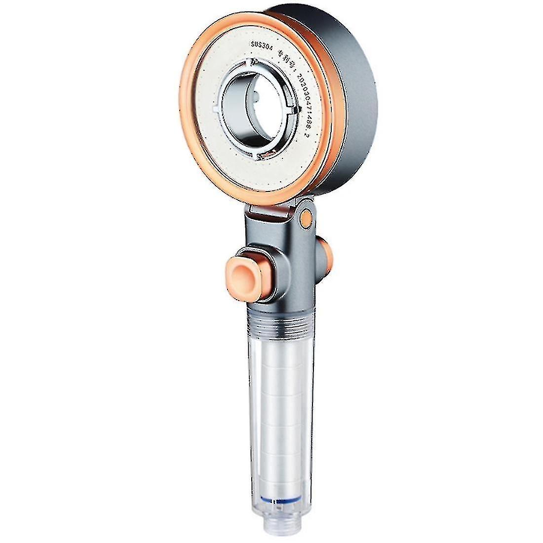 Shower head with filter handheld 3-in-1 double-sided spa anti-scaling three-speed pressurized water-