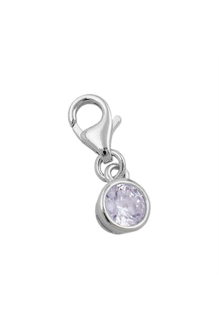 Pendant Charm Glass 5mm Silver 925 - Gl93165