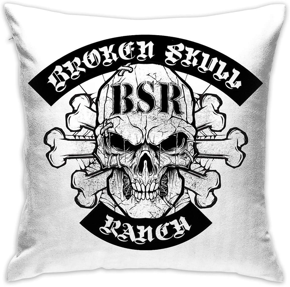 Broken Skull Ranch Decorative Reading Pillow Covers Case Pillowcases (45x45cm)