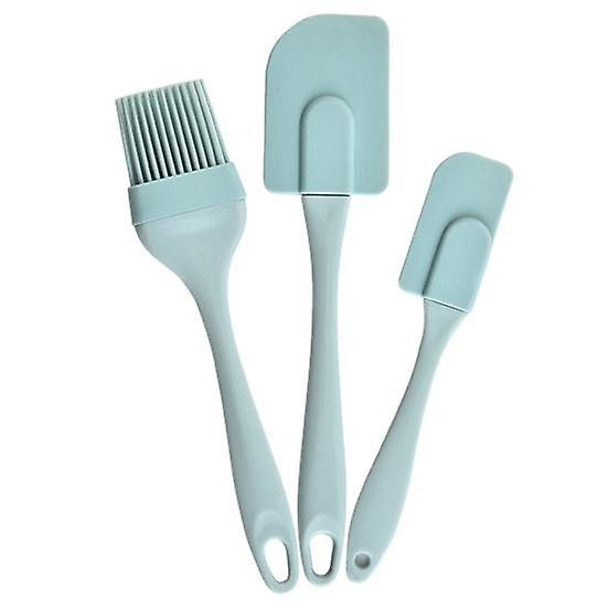 Super Wind 3Pcs/Set Cake Spatula Kit Portable Non-stick Silicone DIY Cream Scraper Spatula Kit for Kitchen