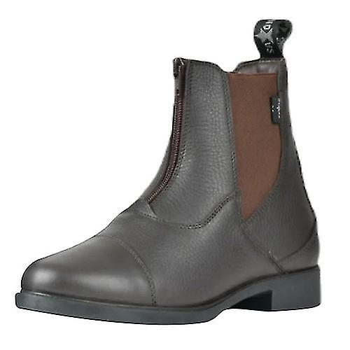 Saxon Childrens/Kids Allyn Leather Zip Paddock Boots