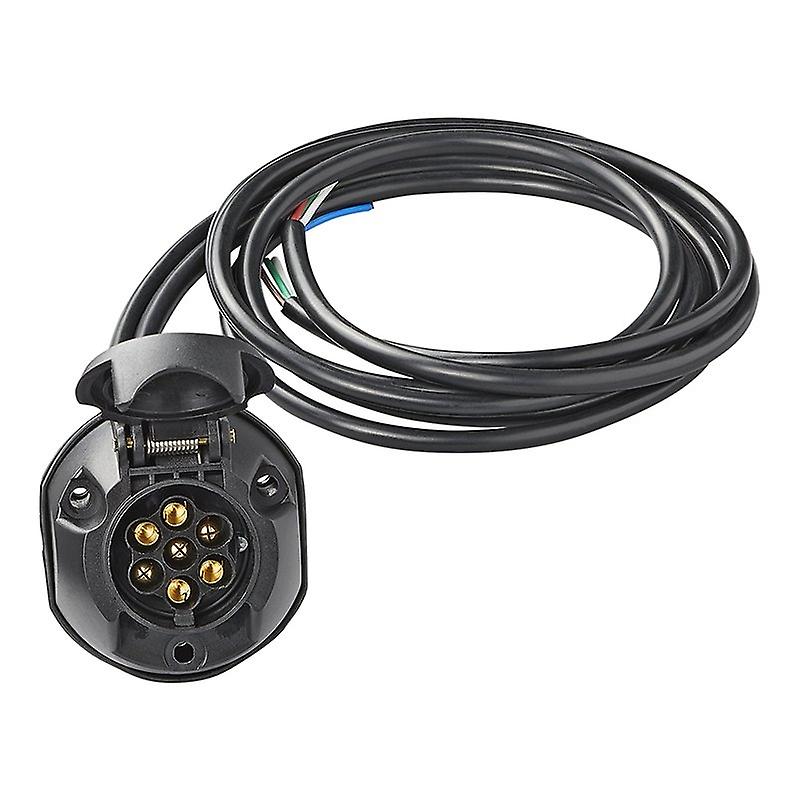 Pre-Wired Socket 7+1-Pin PVC + 1.50 M Cable 8 Conductors