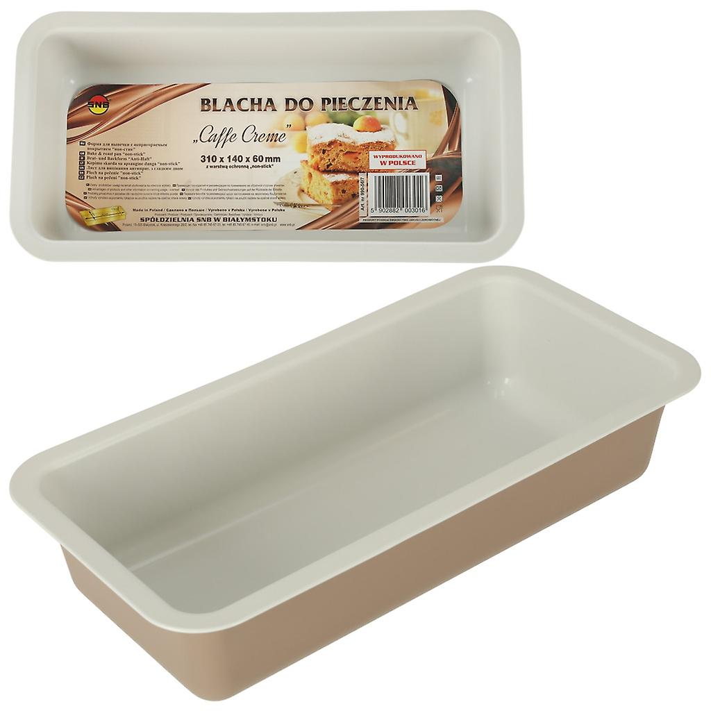 Baking sheet stamped 31cm x 14cm brown