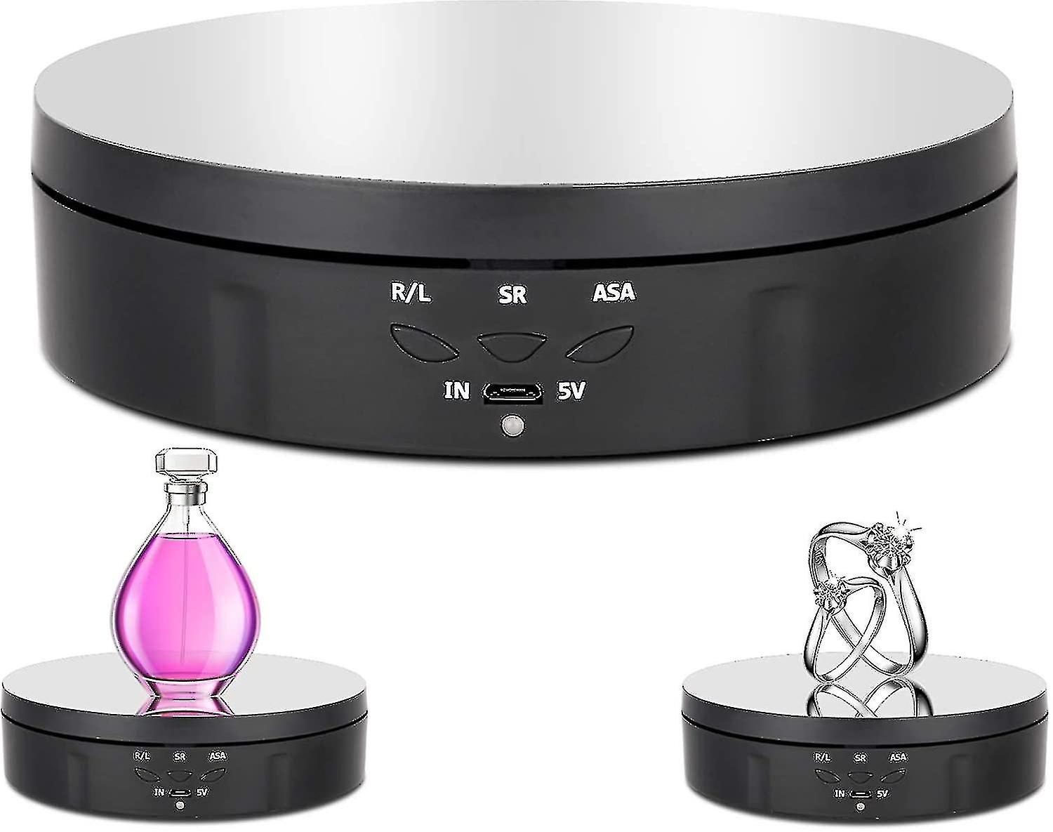 Electric rotating display stand, 360 degree rotating display stand, 3 speeds, 3 display angles
