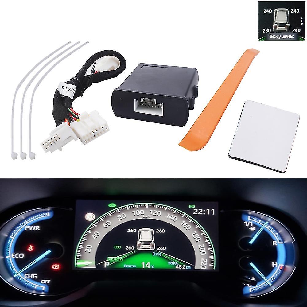 Car Tpms Tyre Pressure Monitoring System Digital Lcd Dash Board Display Security Alarm For Toyota Ra