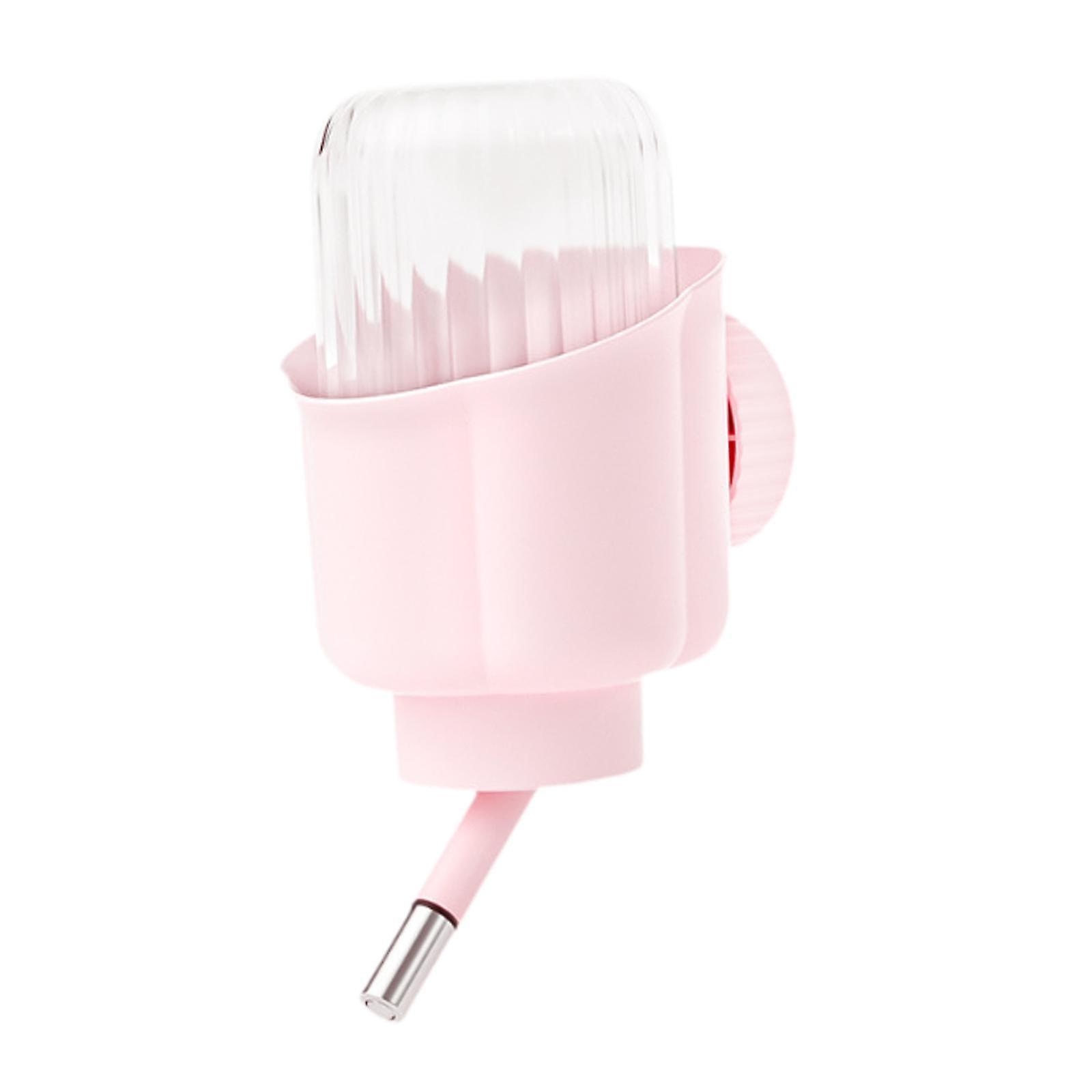 Automatic Rabbit Water Drinker Feeder Water Feeder for Quail Chicken Hamster 350ml pink