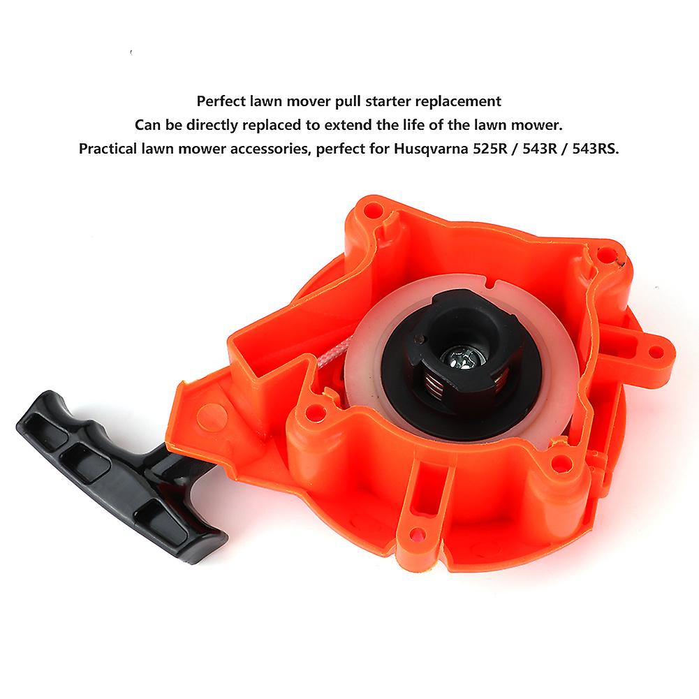 Pull Starter Assembly for 525R 543R 543RS Lawn Mower, Plastic, 218g