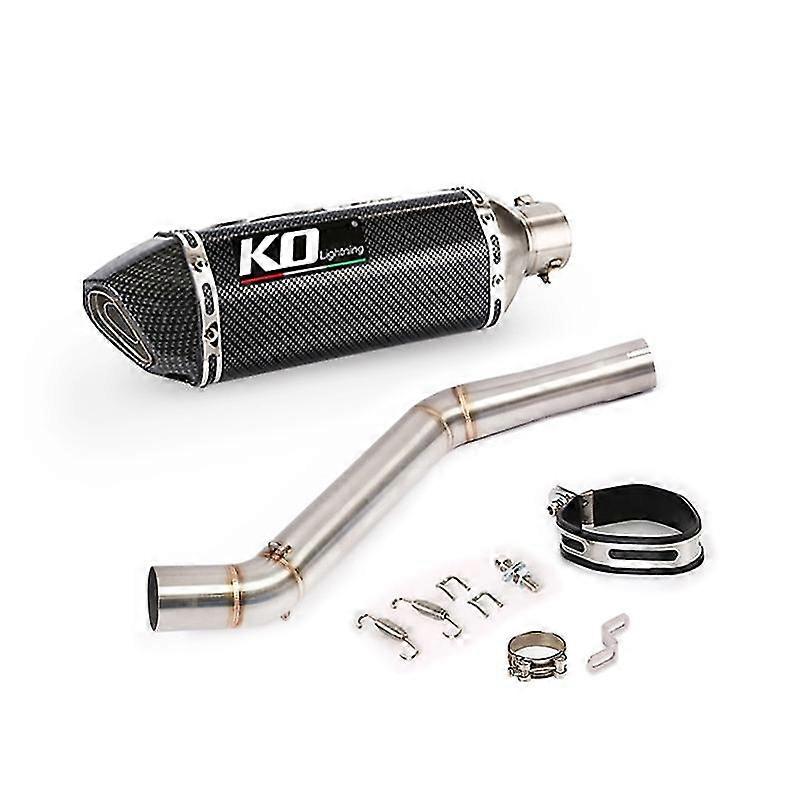 Για Cfmoto 400nk 650nk όλο το έτος 51mm ολίσθηση σωλήνων σιγαστήρα μοτοσικλετών στο μεσαίο σωλήνα σύνδεσης με το ανοξείδωτο χάλυβα δολοφόνων DB