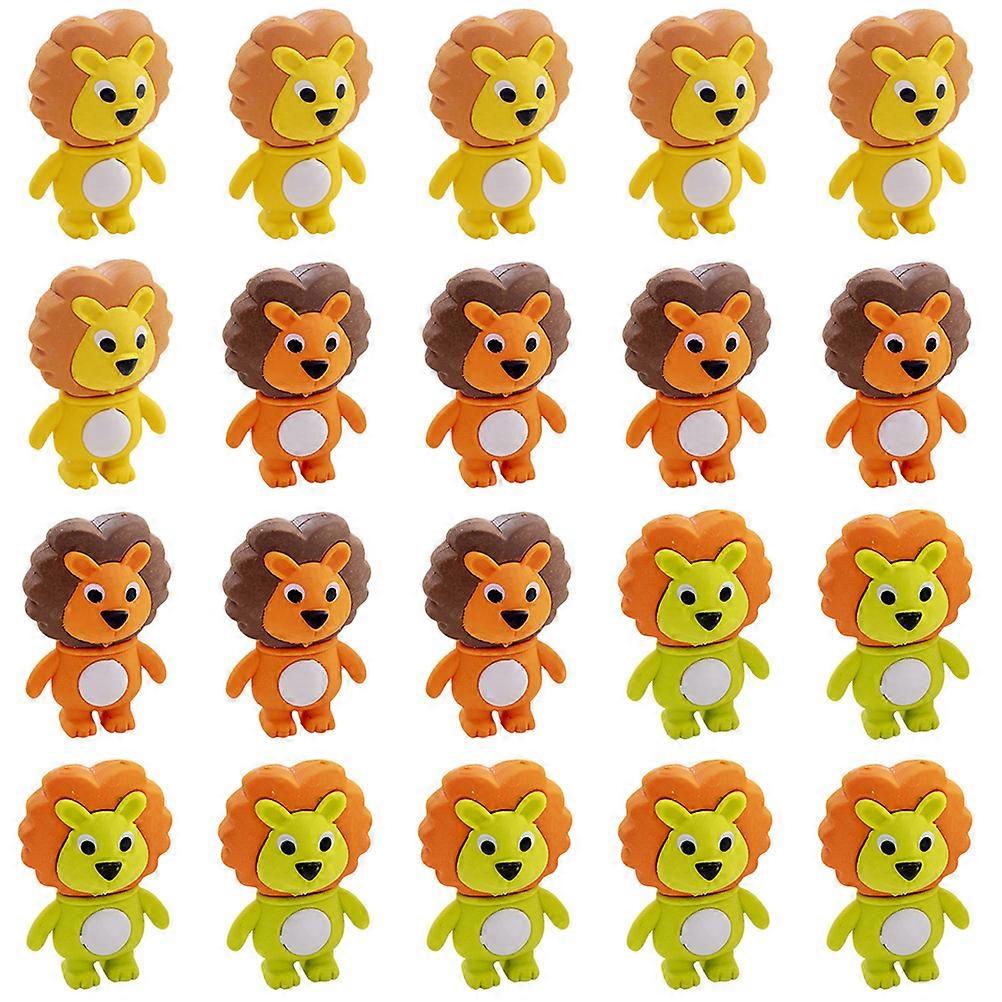 20pcs Multi-function Erasers Delicate Kids Erasers Mini Erasers Student Supply