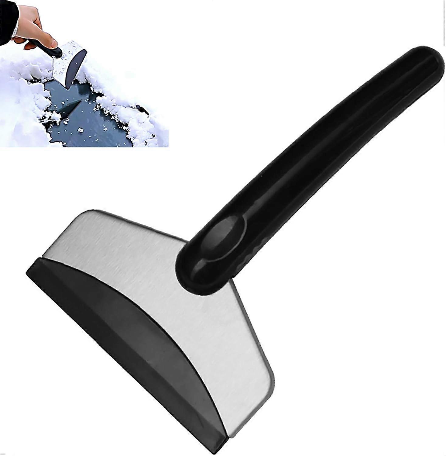 1pc Ice Scraper, Car Ice Scraper Stainless Steel Snow Shovel and Whisk Ice Scraper Ice Scraper