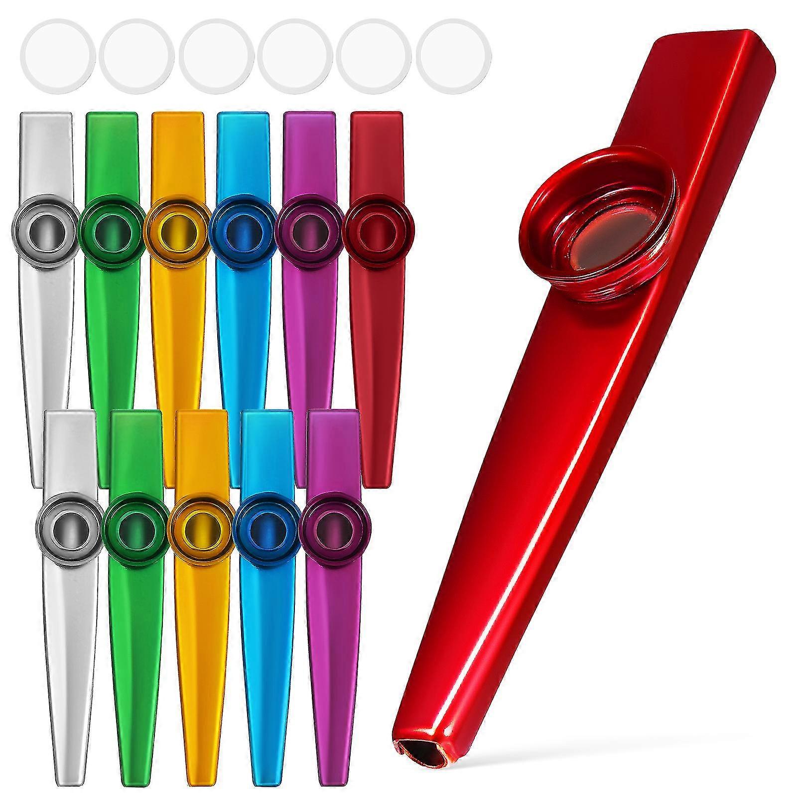 12 db Kazoos Kazoo hangszer fém Kazoos felnőtteknek Kezdő Kazoos Performance Kazoo gyerekeknek