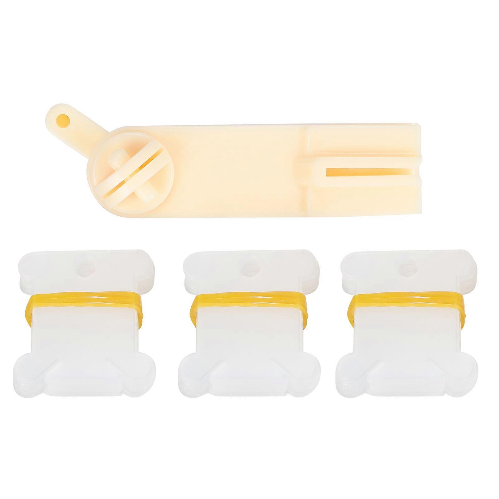 Embroidery Floss Organizer Set Cross Stitch Plastic Bobbin Manual Winding Machine Tool