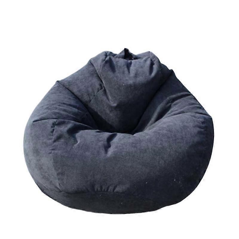 Sakkosekk Trekk Stor Bomull Lin Lazy Beanbag Stol Sofatrekk Puff Relax Lounge Couch -CHSZ