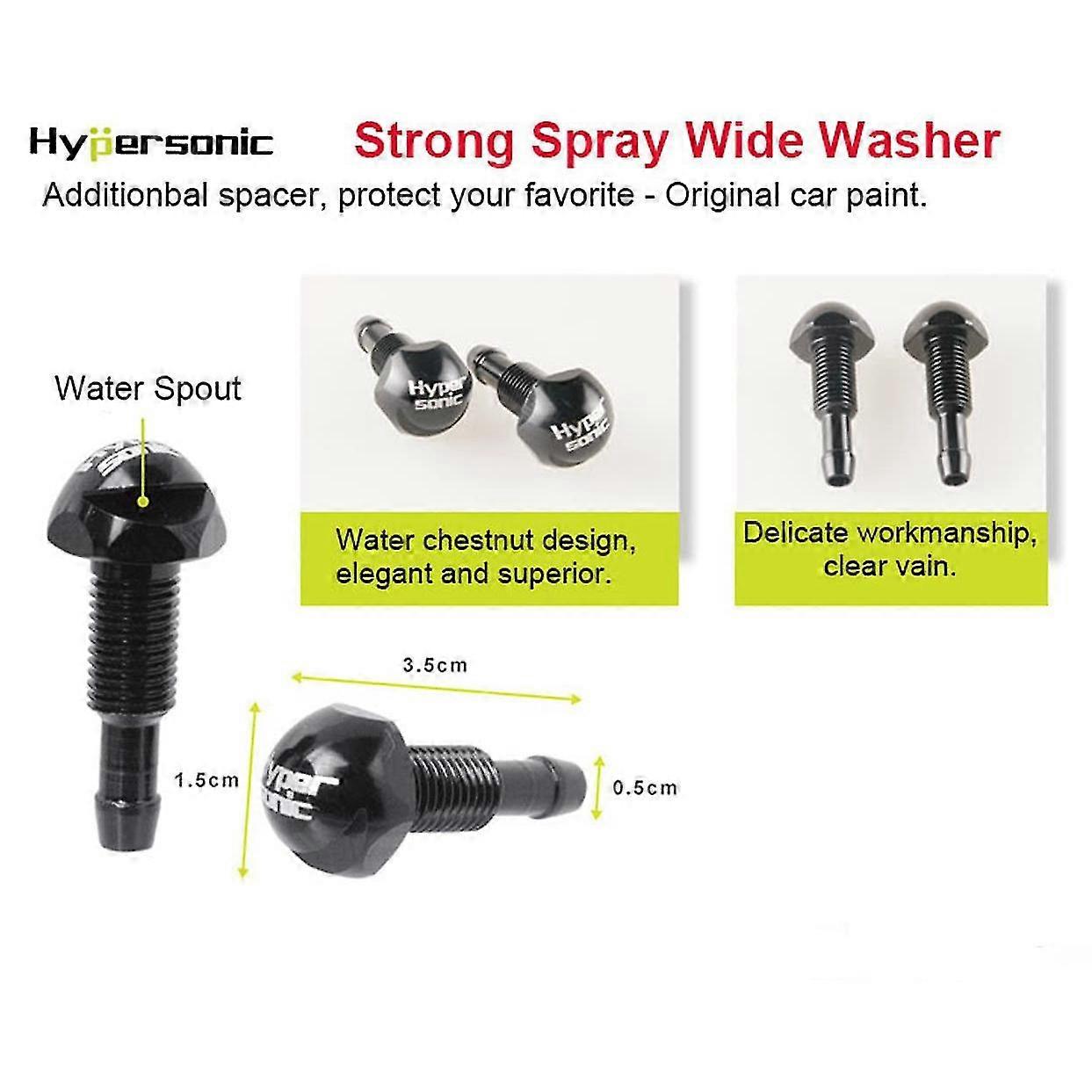 2pcs Car Universal Windshield Wiper Washer Spray Nozzle