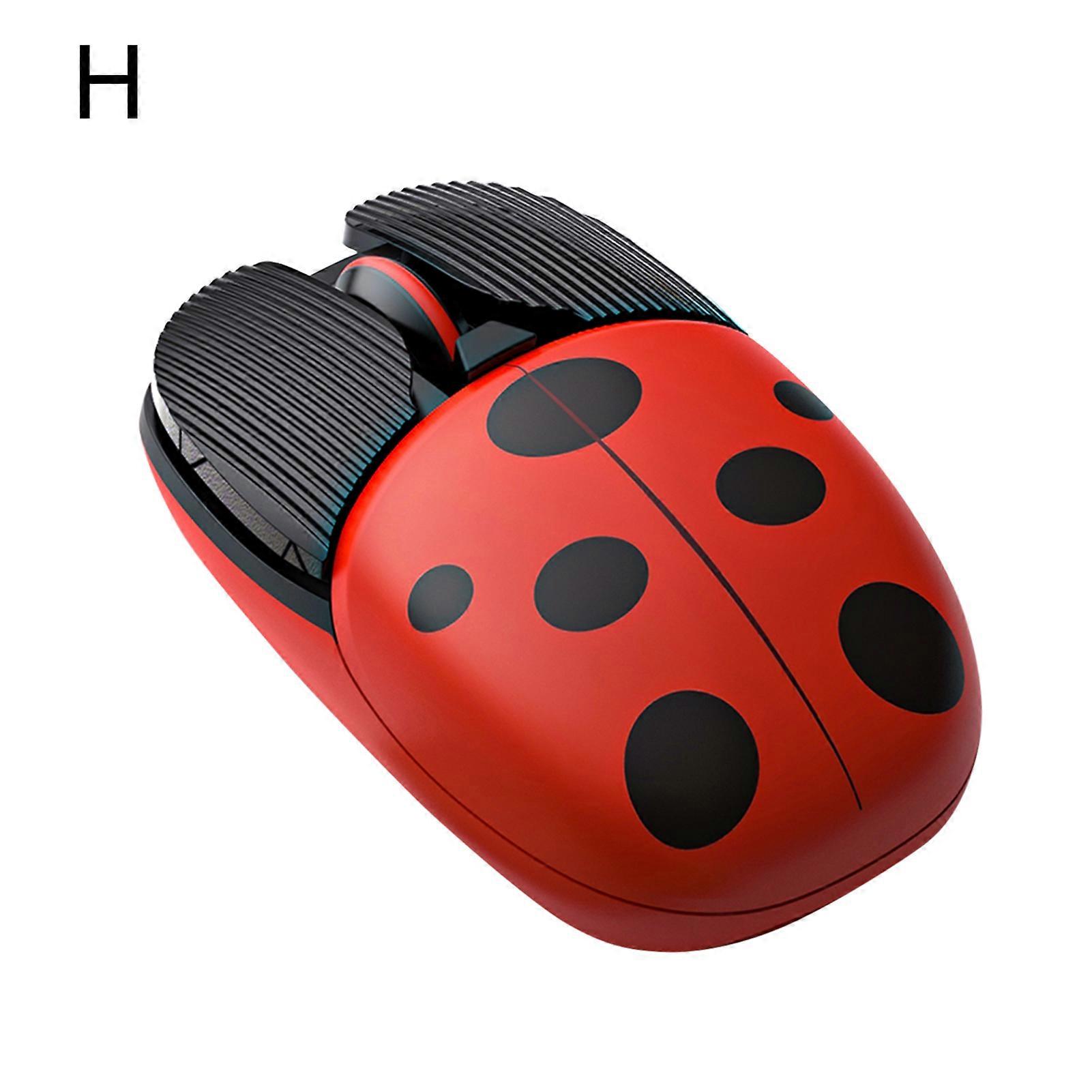 A10 Wireless Mouse Mini Silent Dual Mode Creative Cartoon Charging Bluetooth-compatible Mouse for Office