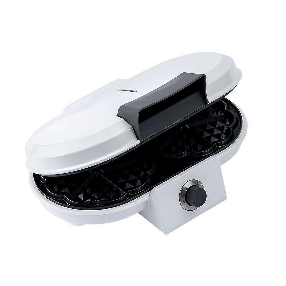 1000 W Waffle Machine for Love Heart Waffles Maker with Double Plate Temperature Control Non Stick Coating Cable Storage