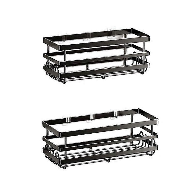 Elegear shower shelf shower basket without drilling, set of 2., shower shelf with suction hook