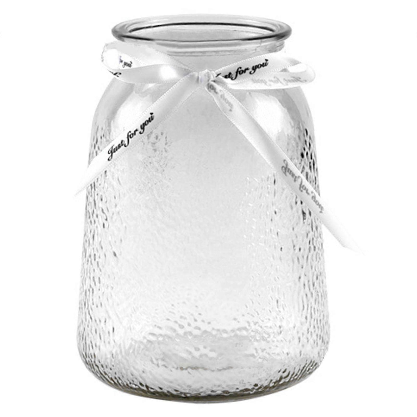 Vase Attractive Decorative Glass Material Stable Base Minimalist Style Vase Ornament For Home