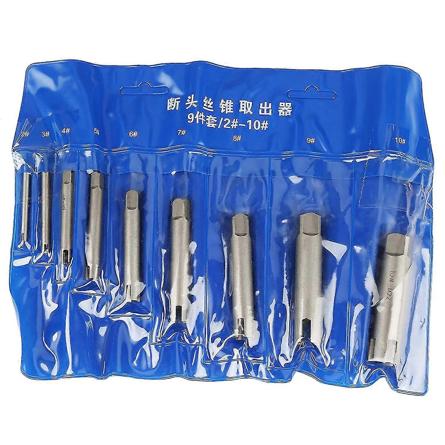 Tap Extractor Set - Steel Broken Head Tap Extractor Stripped Screw Tap Extractor Set(2#)