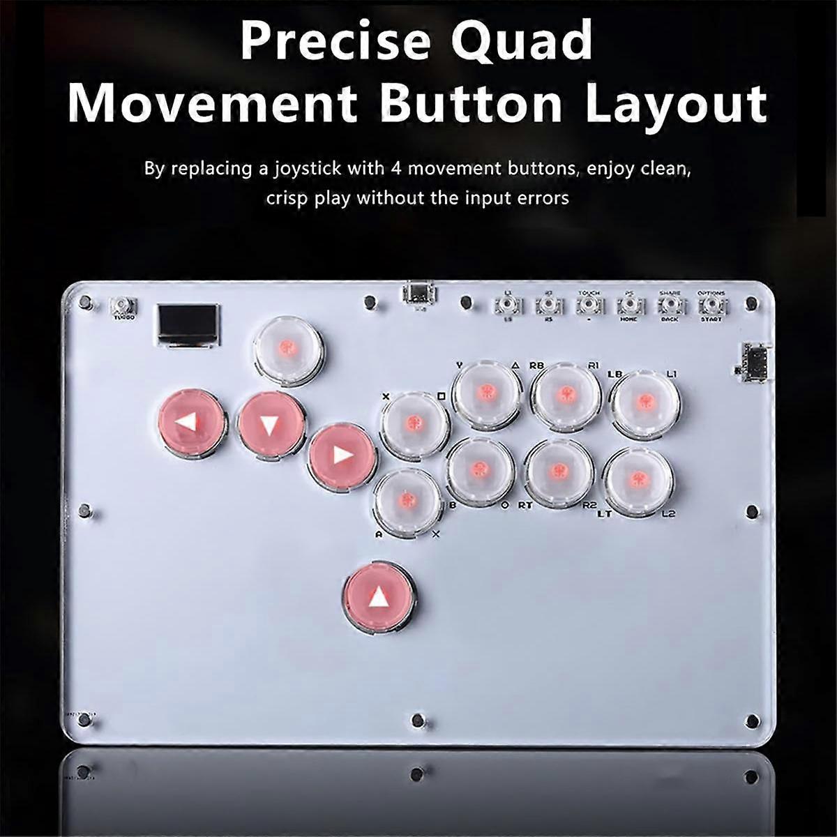 13Keys Joystick Keyboard Arcade Stick Controller for //Switch/Steam Mini Arcade Controller