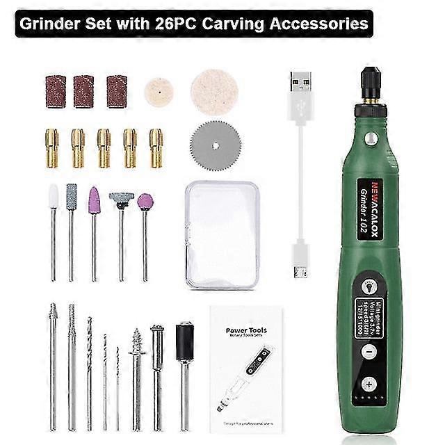 Usb charging variable speed mini grinder machine rotary tools kit grinder set