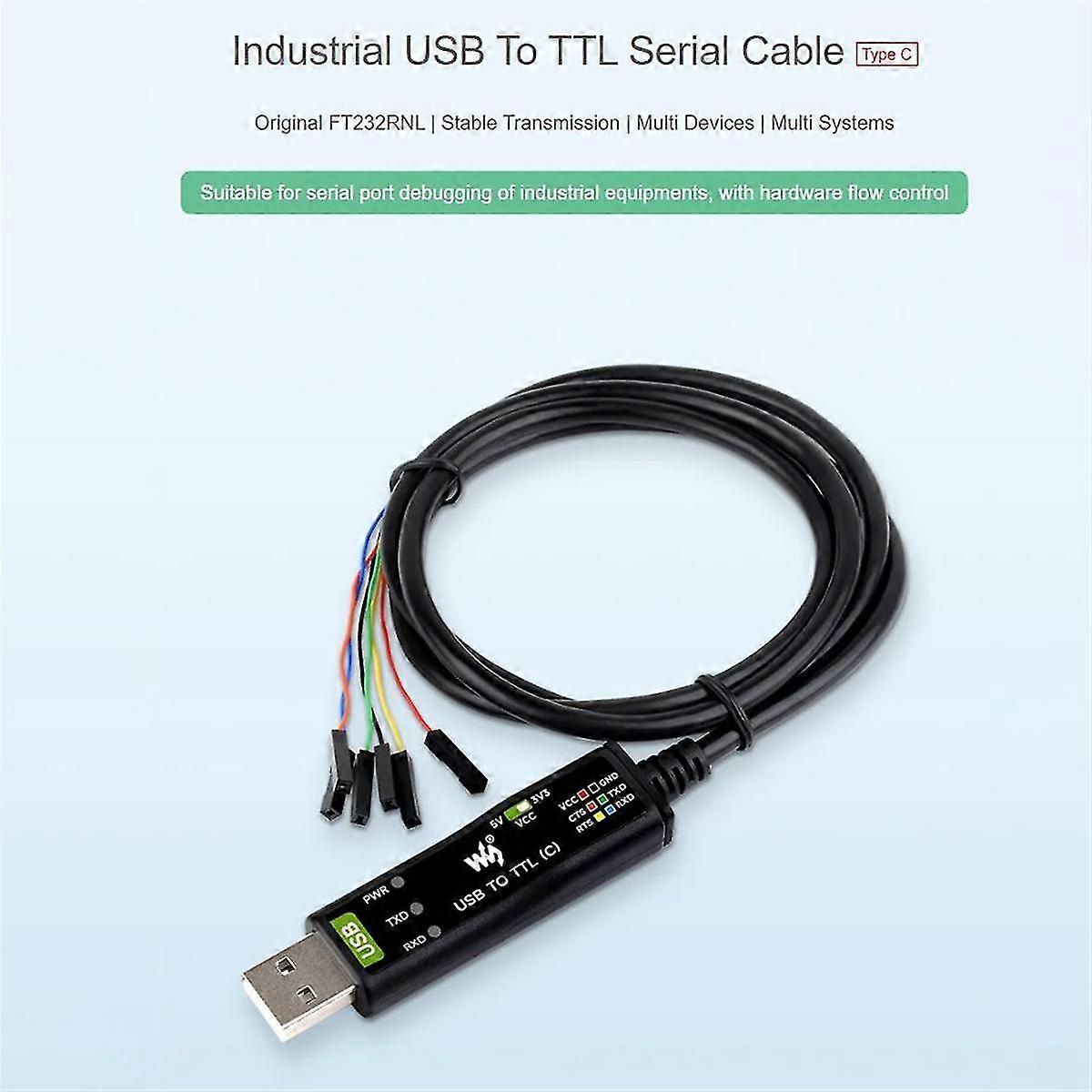 Industrielles USB-zu-Ttl (c) 6-poliges serielles Modulkabel Ft232rnl für 5 serielle Port-Debugging-Module