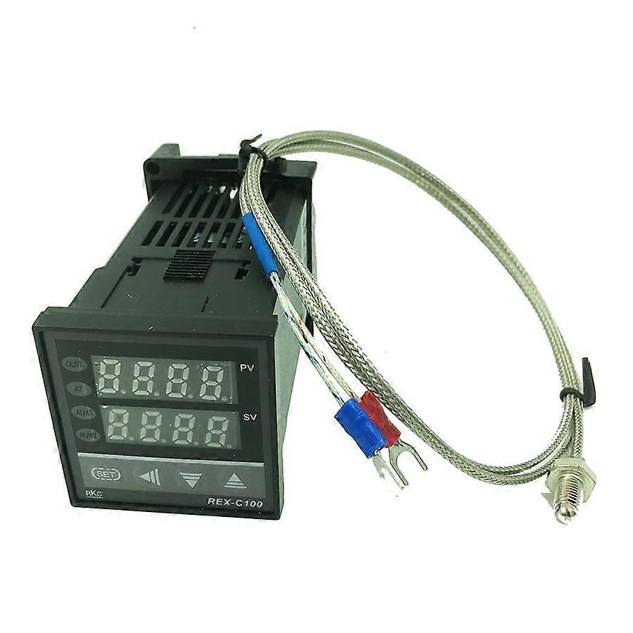 REX-C100 Digital PID Temperature Control Controller Thermostat Relay output 0 to 400C with K-type Thermocouple Probe Sensor