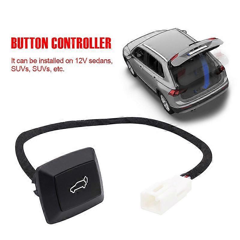 Trunk Release Switch Vehicle Liftgate Switch With LED Indicator Light Universal Rear Trunk Tailgate Release Switch Button
