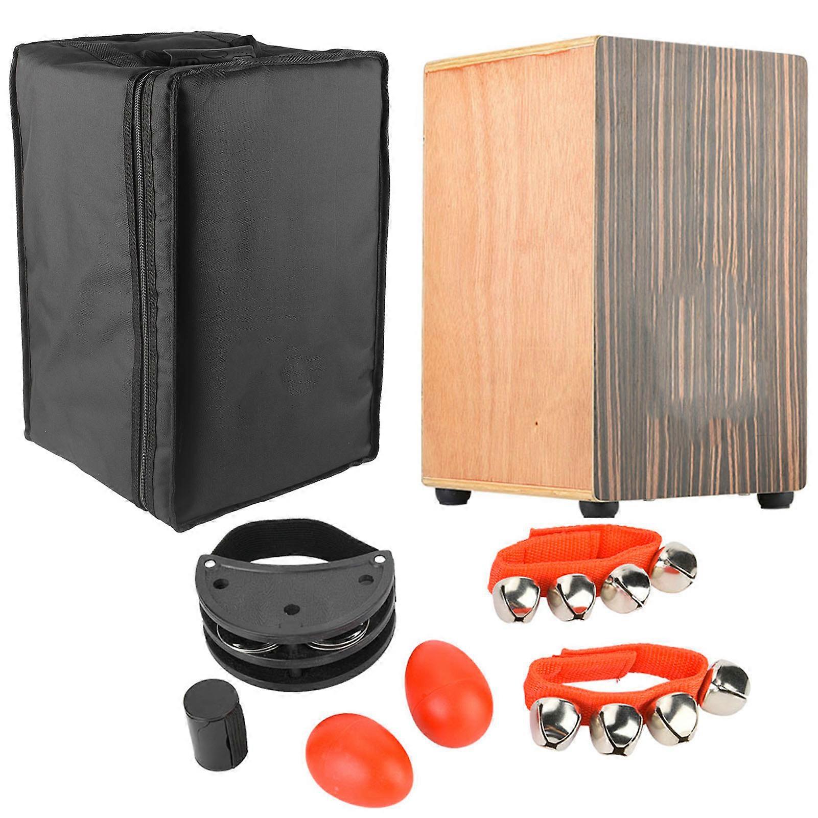 Panneau de bois de santal noir Cajon tambour à la main en bois avec bois d’Oguman