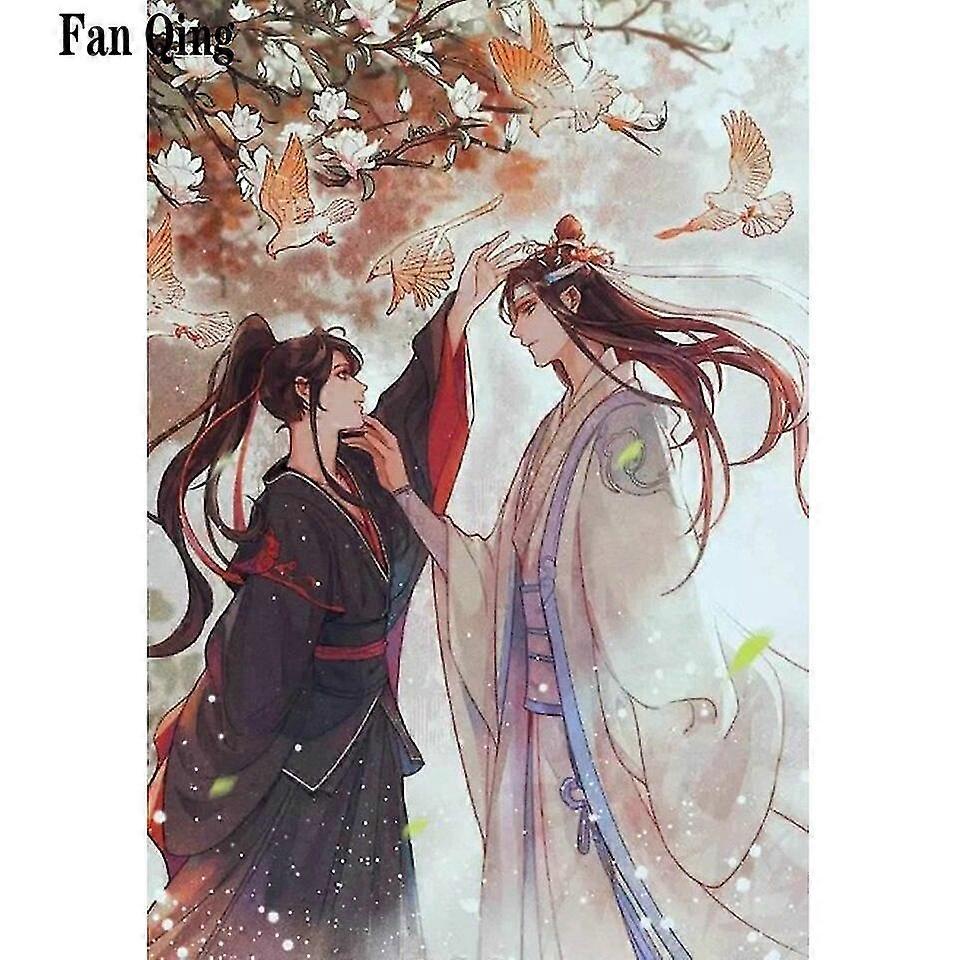 كامل الحفر 5D دي الماس اللوحة مو داو زو شي أنيمي زوجين 3D التطريز الصليب غرزة ديكور المنزل هدية