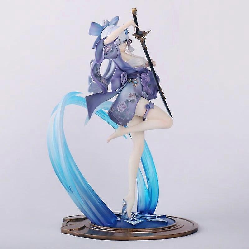 Zhongkaihua Keqing Actiefiguur – 24 Cm, PVC, Anime Standbeeld, Bureau-decoratie, Verzamelobject