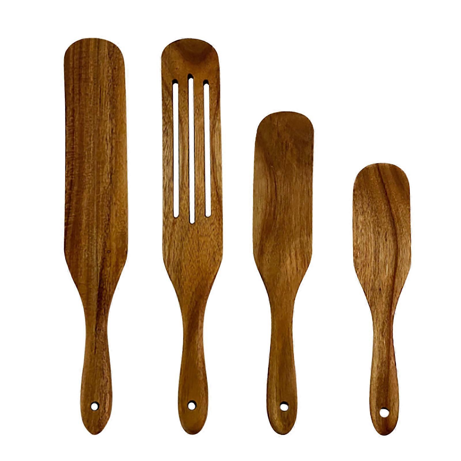 Long Handle Spatula Wood Spatula Stir Cooking Set