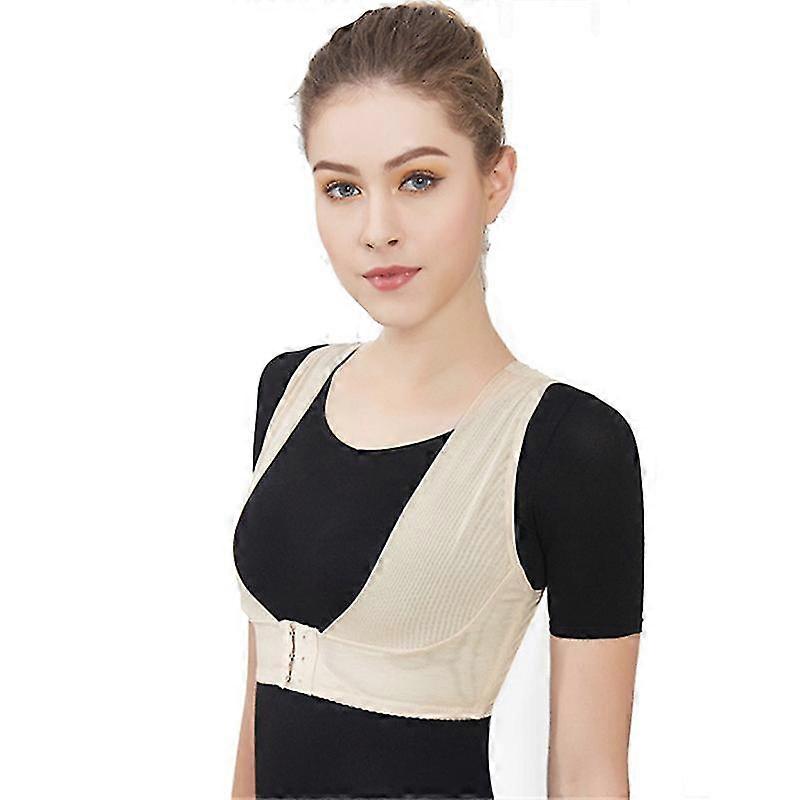 Brystbøjle op til kvinder Kropsholdningskorrektor Shapewear Toppe Rygbøjle Støtte BH Shaper X-rem Vest