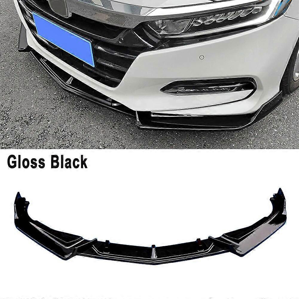 For Honda Accord 2018-2020 Front Bumper Spoiler Lip Front Lower Diffuser Splitters Carbon Fiber Pattern Car Modification Part