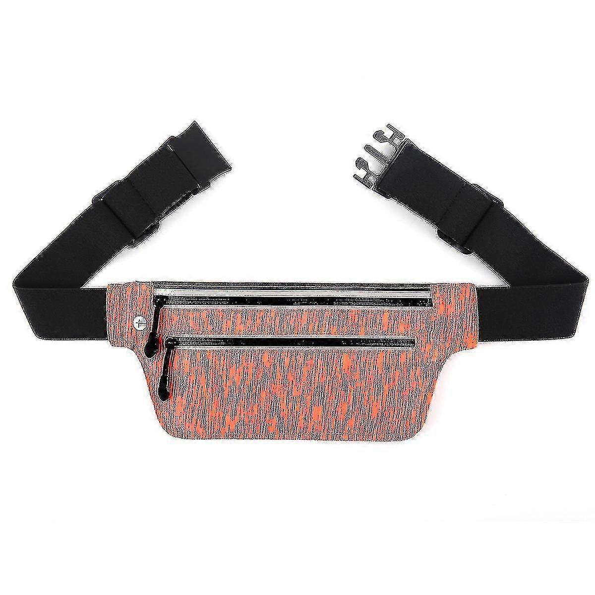 Outdoor Sports Waist Bag Lightweight Waterproof Mobile Phone Waist Bag Orange Hy