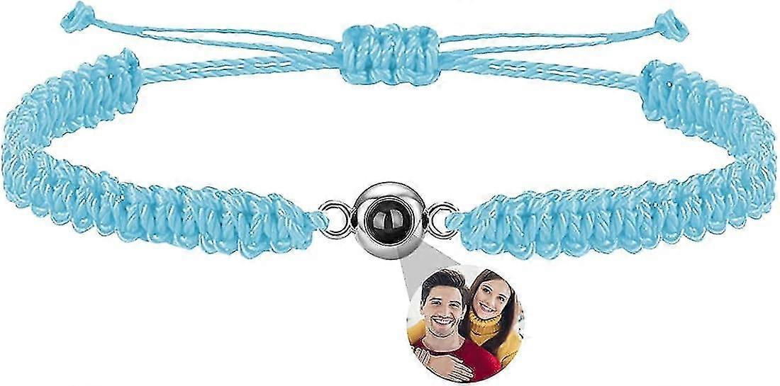 Bracelet De Couple Magnétique Avec Photo De Projection Personnalisée, Bracelet De Couple Avec Coeur, Image Personnalisée, Hommes Et Femmes, Ensemble De 2 Pièces