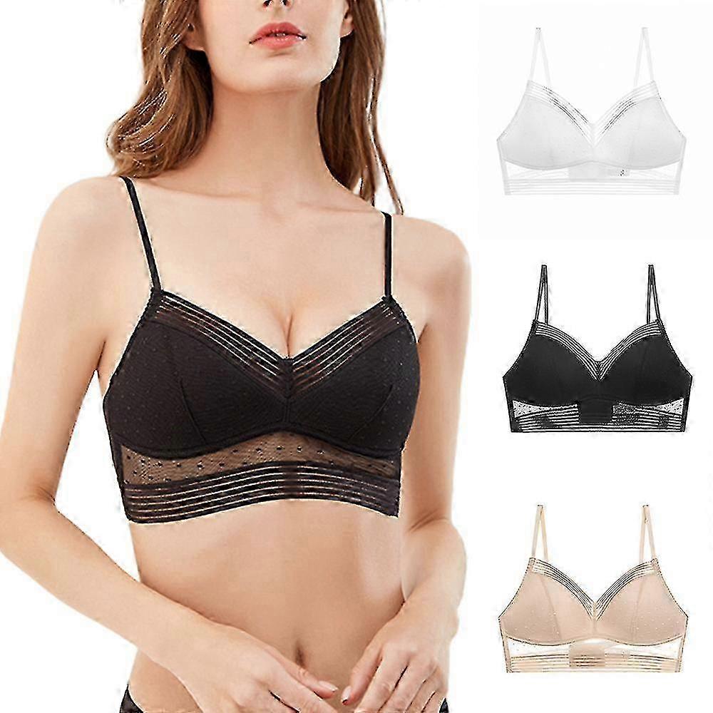 Low Back Lifting Bra Comfort Bralette Dot Breathable Ultra Thin Crop Top Bra Underwear