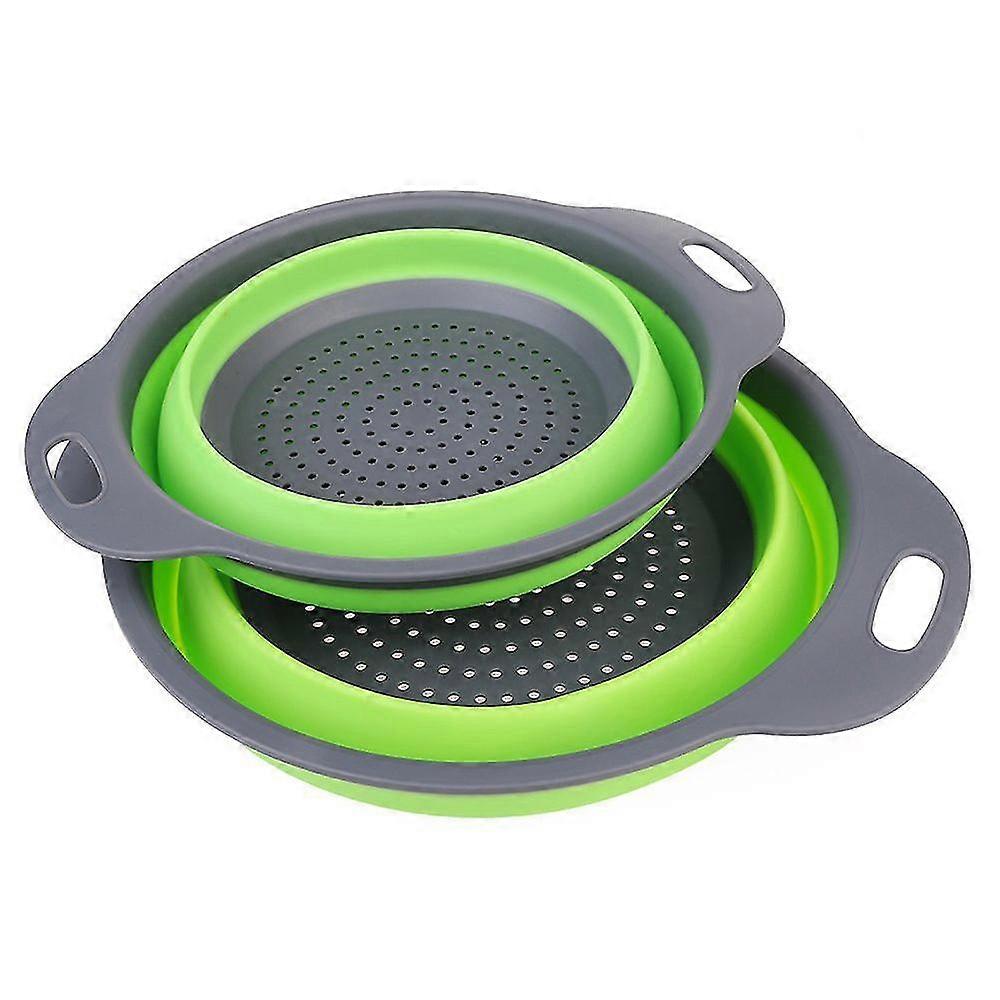 Foldable Silicone Colander Fruit Vegetable Washing Basket Strainer Kitchen Gn S