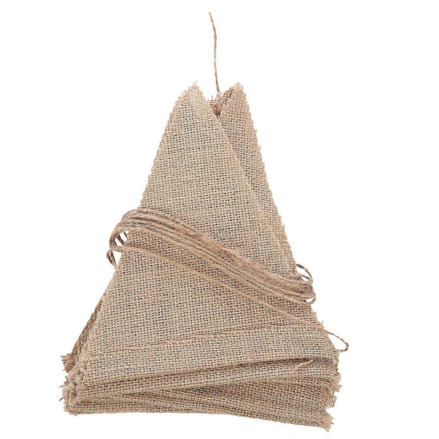 3.7m Rustic Jute Hessian Burlap Lace Bunting Shabby Chic Wedding Banner
